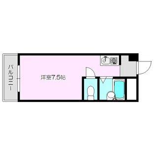 1Rの間取り画像