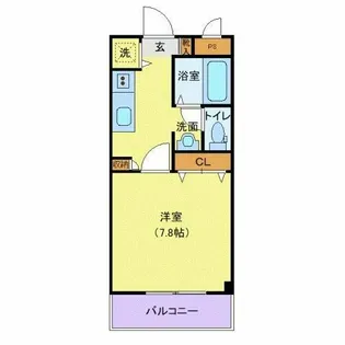KURADO片柳【3階】の間取り