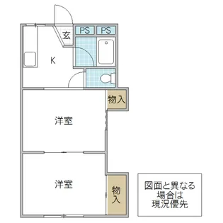 アシスト白梅マンション【2階】の間取り