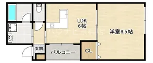 大阪府大阪市旭区中宮4【マンション】の間取り