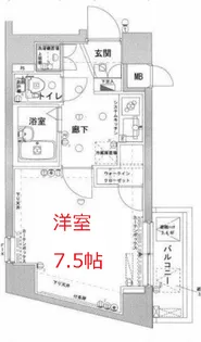 東京都品川区旗の台3【マンション】の間取り