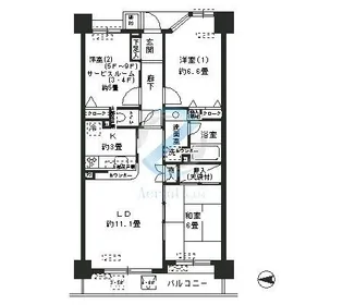 東京都江戸川区南葛西5【マンション】の間取り