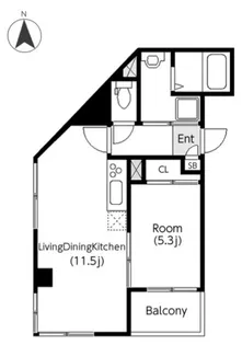 東京都北区志茂5【マンション】の間取り