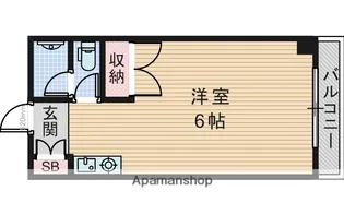キャロル江坂【5階】の間取り