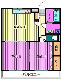 クロスロード【1階】の間取り