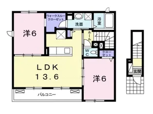 カンピオーネ・フジIII【2階】の間取り