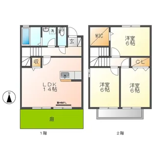 プリムローズ ベルCの間取り