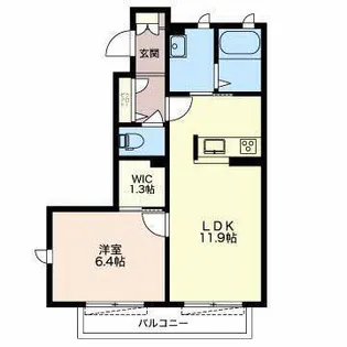 ハイ・マール【1階】の間取り