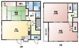 岡山県岡山市南区福富西1【一戸建】の間取り