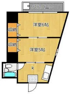 アサカマンション【2階】の間取り