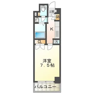 アンオゥル鵜の森【5階】の間取り