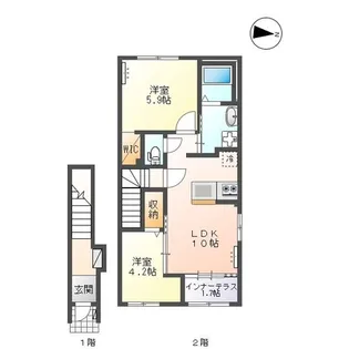 Le Lien(ル リアン)【2階】の間取り