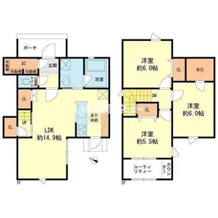 福岡県大野城市瓦田4【一戸建】の間取り
