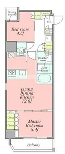 クレストコート新宿山吹町【2階】の間取り