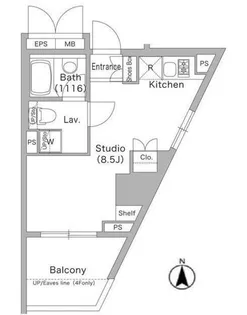 コンフォリア文京春日【14階】の間取り