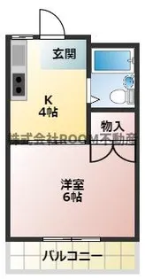 1Kの間取り画像