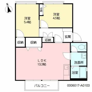 フレグランスSAWADA【1階】の間取り