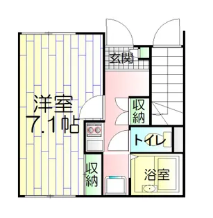 クレストハウスII【1階】の間取り