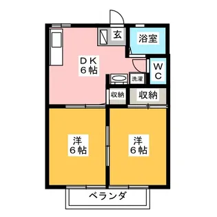 ファミーユ堀 B【2階】の間取り