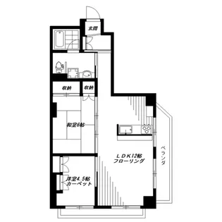 中野リハイム【2階】の間取り