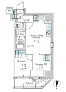 パークアクシス菊川ステーションイースト【3階】の間取り