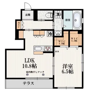 コンフォート新座【1階】の間取り