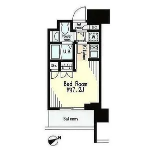 レジディア市谷薬王寺【11階】の間取り