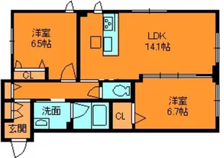 Relafort神南【3階】の間取り