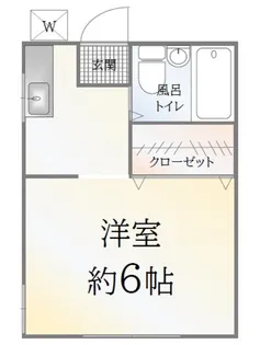 小川西町コーポ【2階】の間取り