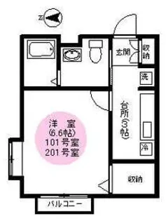 プレ・デ・ガール百合丘(2)【1階】の間取り