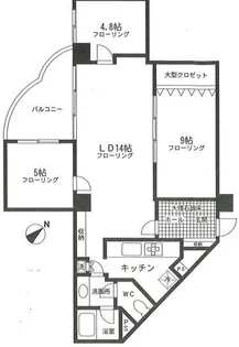 三田ハウス【8階】の間取り