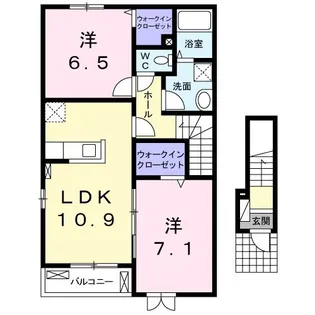 サウスヴァレーII【2階】の間取り