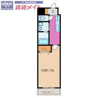 ブロッサムガーデン利平治【2階】の間取り