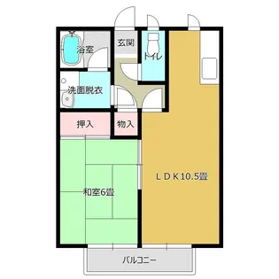 リス・ブラン【1階】の間取り