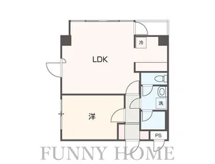 ベルヴィ野沢【4階】の間取り