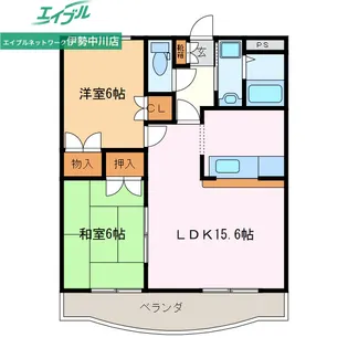プロミネント伊勢中川II【3階】の間取り