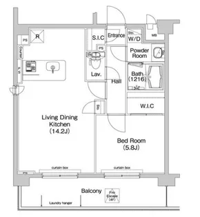 コンフォリア神楽坂【5階】の間取り