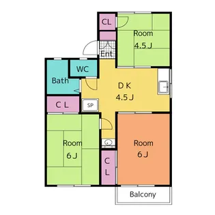 メゾン市川 B【1階】の間取り