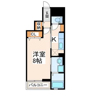 サニーウェル長嶺【3階】の間取り