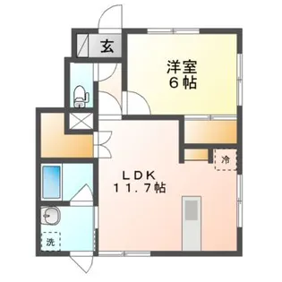 グランデ アン・ドゥ【1階】の間取り