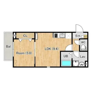 ジーメゾン伊勢原カエルム【2階】の間取り