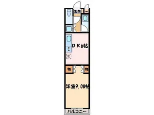 第6水野マンション【3階】の間取り