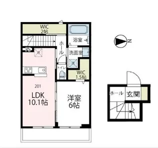 神奈川県小田原市浜町2【アパート】の間取り