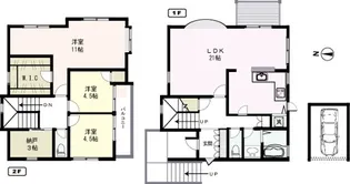 東京都大田区上池台1【一戸建】の間取り