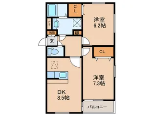 Mars cort【1階】の間取り