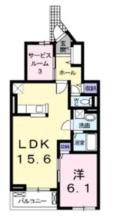 サワディーI【2階】の間取り