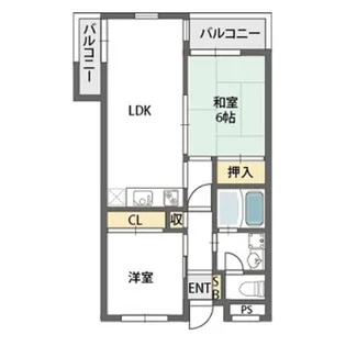 ボナール島田【2階】の間取り