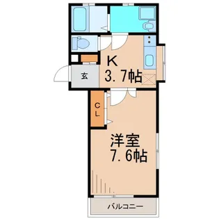 グリーンテラス湘南II【1階】の間取り