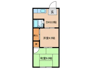 ユーハイツ【4階】の間取り