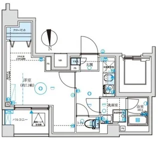 プレニーズ五反野MAXIV【11階】の間取り